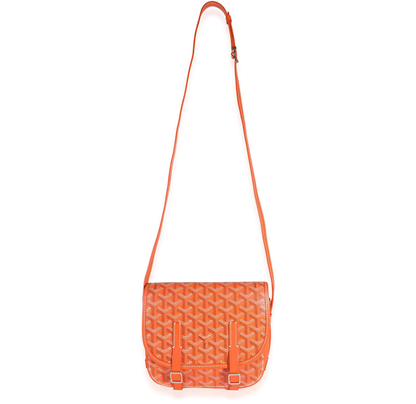 Goyard Arancione Goyardine Canvas Belvedere II PM