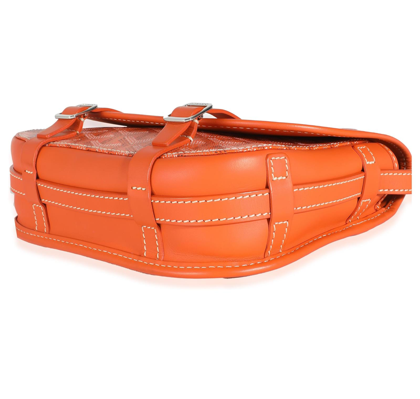 Goyard Arancione Goyardine Canvas Belvedere II PM