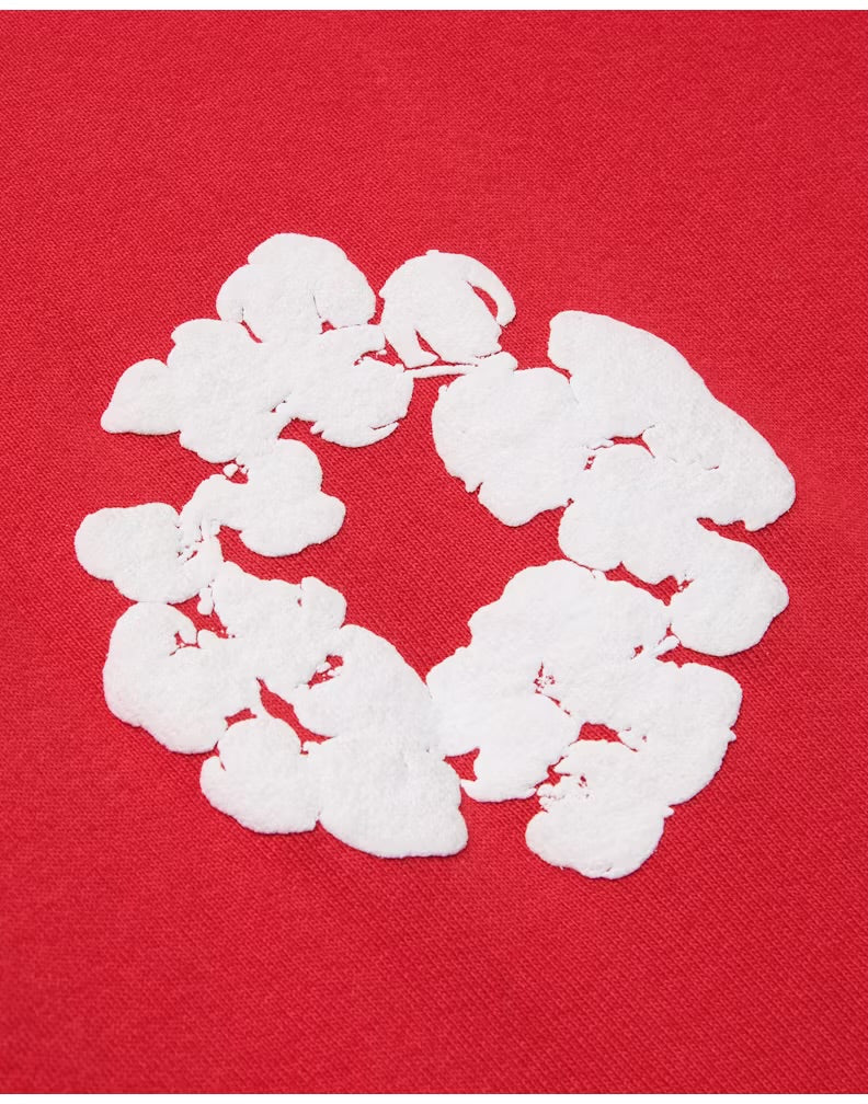 DENIM TEARS COTTON WREATH SWEATSHIRT RED