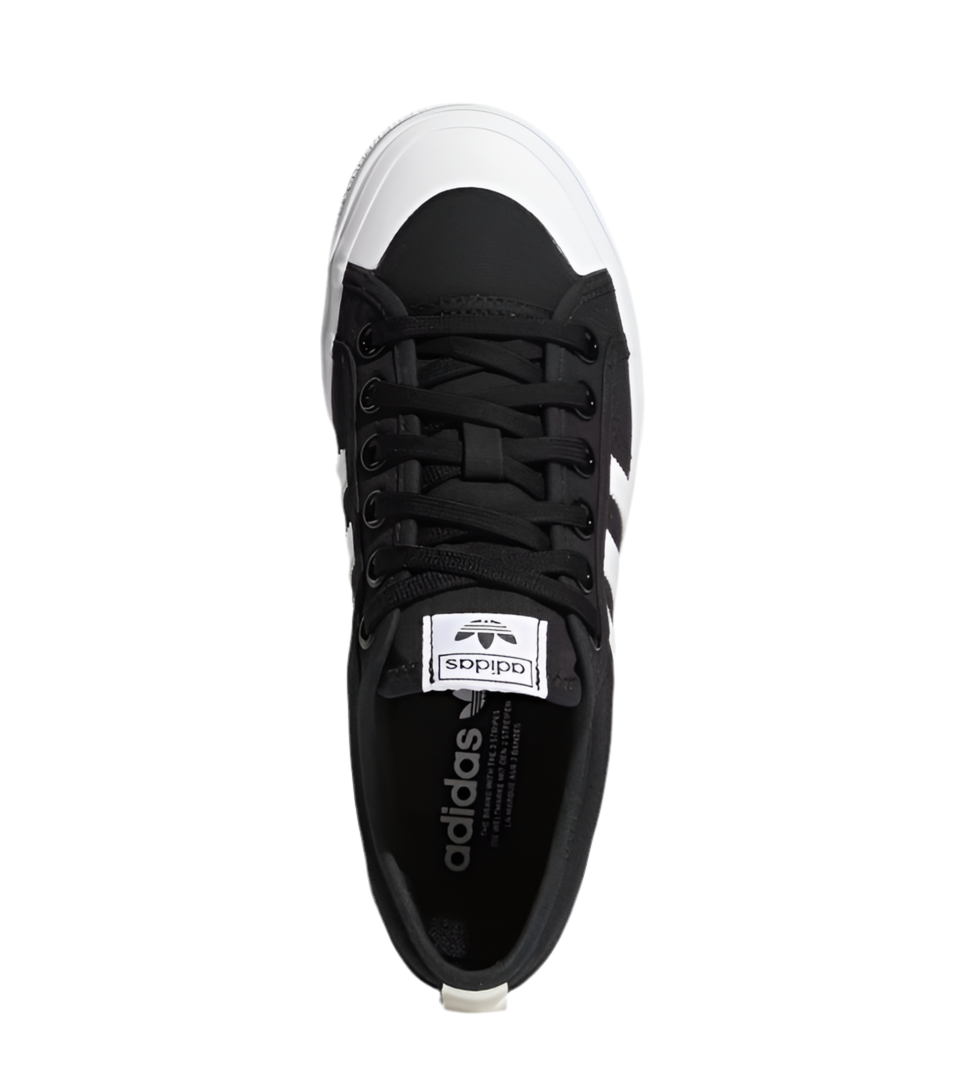 ADIDAS NIZZA PLATFORM SHOES “BLACK/WHITE”