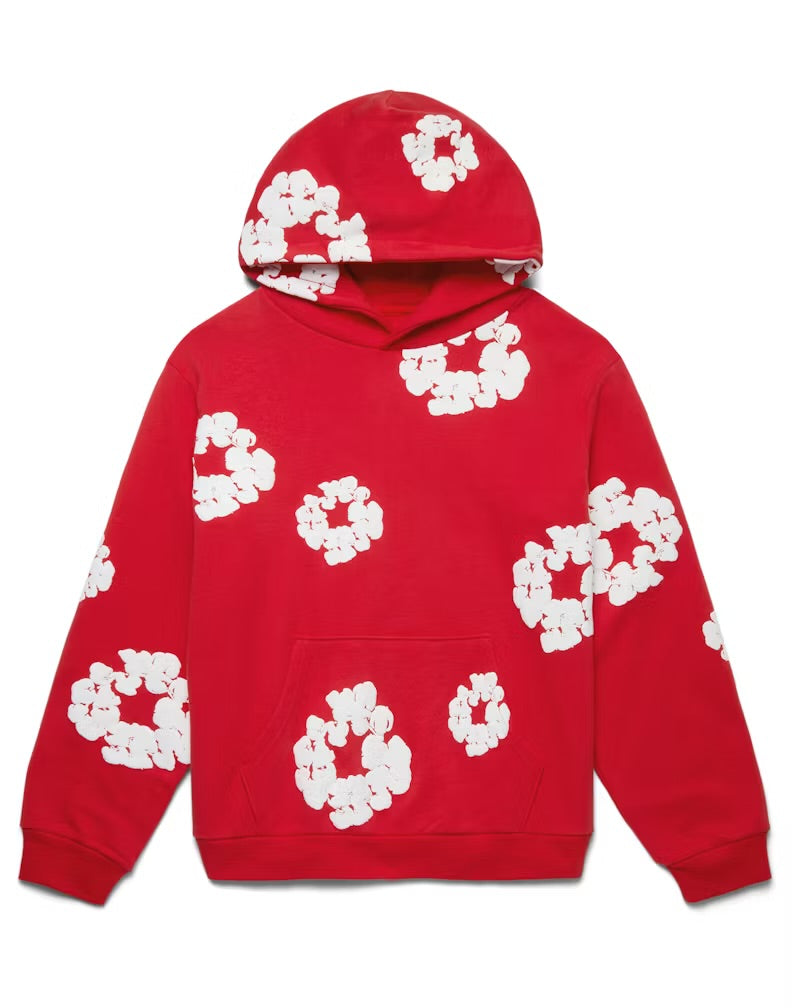 DENIM TEARS COTTON WREATH SWEATSHIRT RED