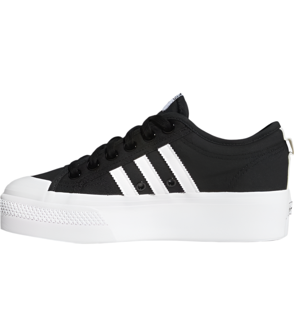 ADIDAS NIZZA PLATFORM SHOES “BLACK/WHITE”