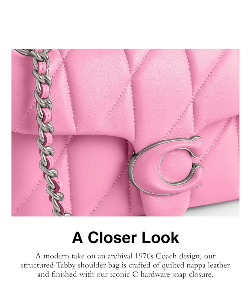 Coach Women's Tabby Shoulder Bag 20 - Vivid Pink