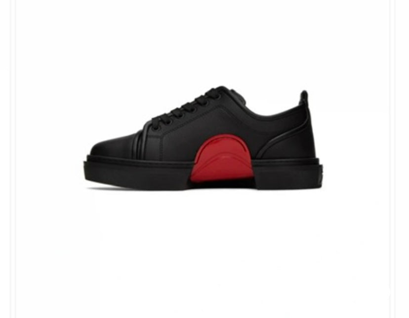 CHRISTIAN LOUBOUTIN Black Adolon Junior Sneaker