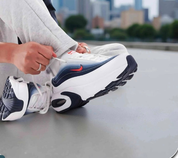 nike air max portal "White/Midnight Navy/Bright Crimson"