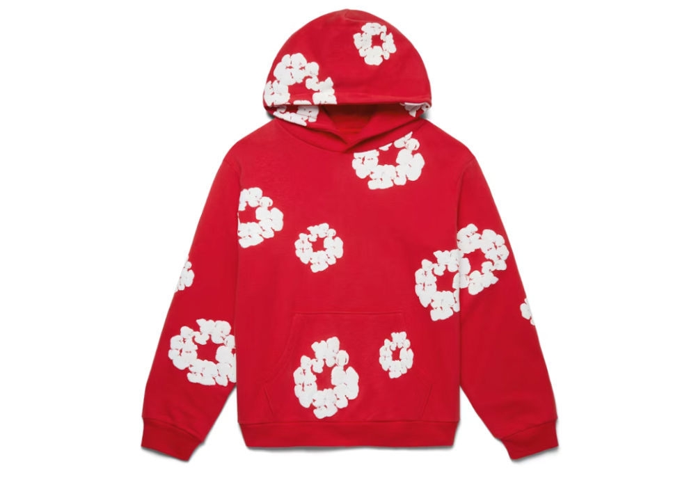 DENIM TEARS COTTON WREATH SWEATSHIRT RED