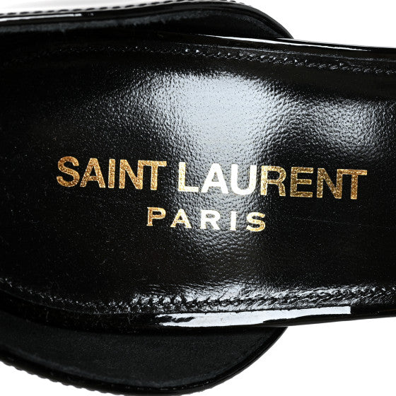 SAINT LAURENT
Patent Calfskin Opyum 110 Sandals