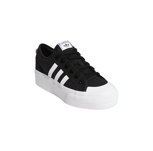ADIDAS NIZZA PLATFORM SHOES “BLACK/WHITE”