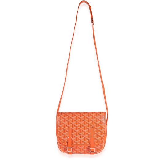 Goyard Arancione Goyardine Canvas Belvedere II PM