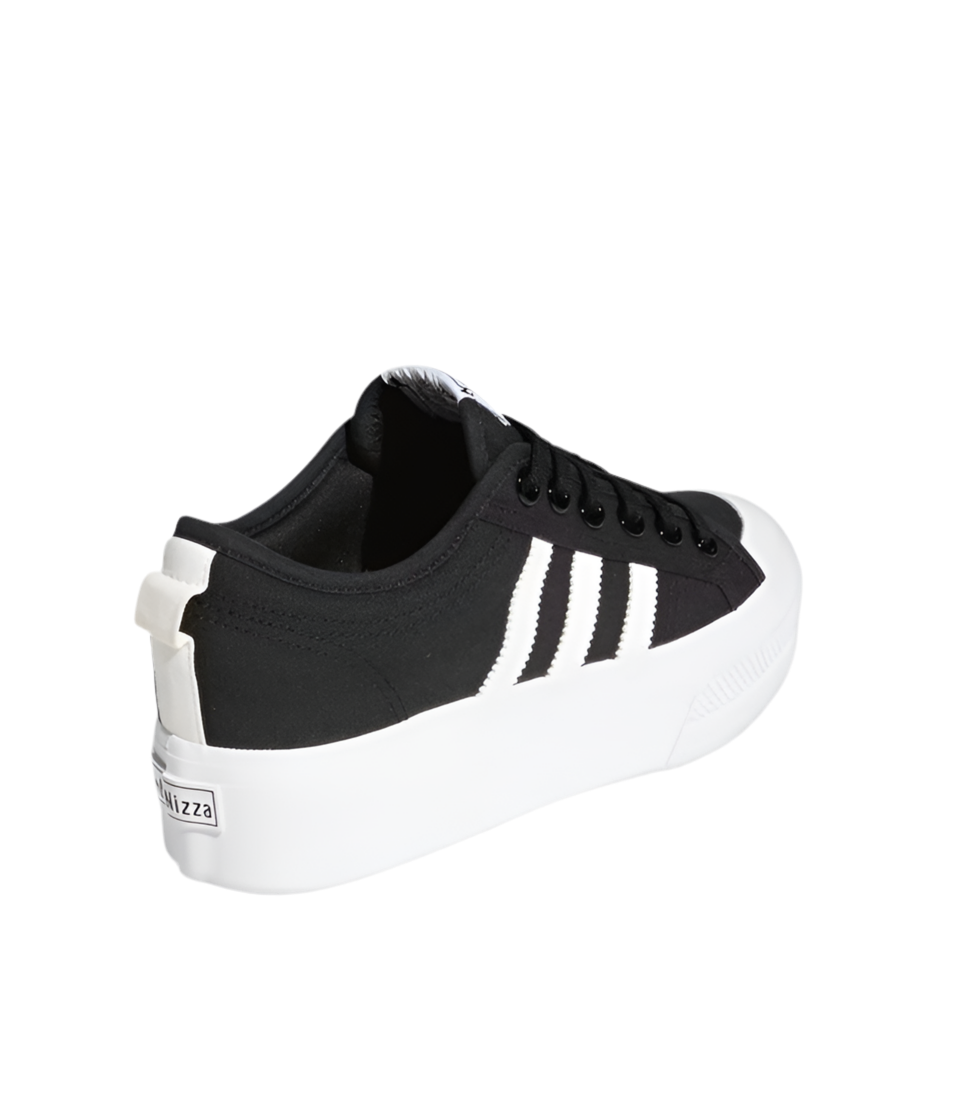 ADIDAS NIZZA PLATFORM SHOES “BLACK/WHITE”