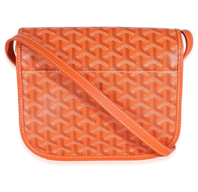 Goyard Arancione Goyardine Canvas Belvedere II PM