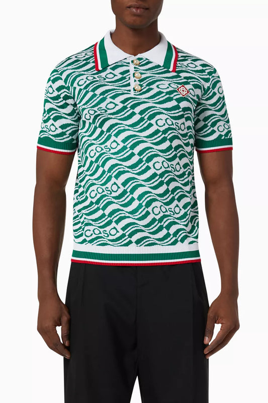 CASABLANCA
Drapeau Volant Polo Shirt