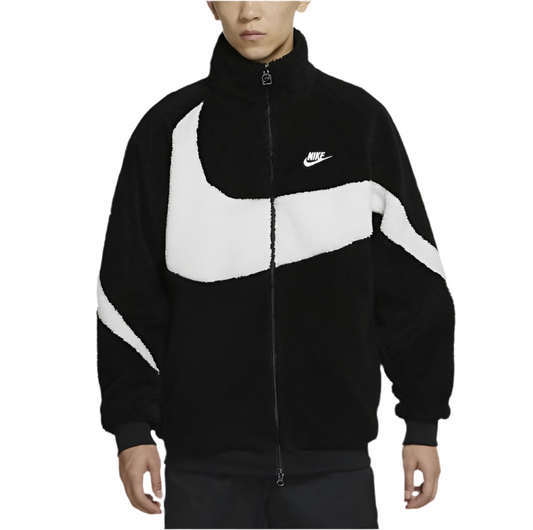 Nike SWOOSH Full Zip Jacket Boa Fleece ILLUSION GREEN/BLACK BQ6546-350