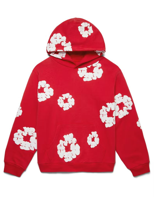 DENIM TEARS COTTON WREATH SWEATSHIRT RED